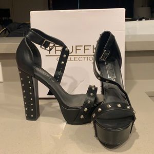 Never worn studded heels size 7